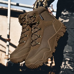 Botas Tácticas para Hombre, Impermeables, de Camuflaje, para Senderismo, Aventura, Rescate y Entrenamiento, Talla Grande, Tela Oxford - Product Image 4