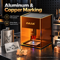 Machine de gravure laser DJ6 Pro pour marquage de métaux (alliage d'aluminium et laiton), découpeuse CNC de bureau, graveur à mise au point automatique, conception portable