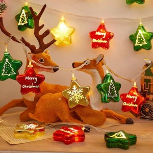 Scandinavian Waterproof Star Christmas LED <b>Lights</b> Battery Powered Plastic Decor for Living Room <b>Ceiling</b> <b>light</b> - Product Image 6