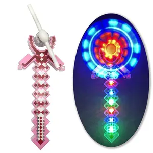 Ánh sáng lên đồ chơi ánh sáng lên pixel cối xay gió LED thay đổi mô hình Spinner Wand điện thắp sáng cối xay gió đồ chơi cho trẻ em