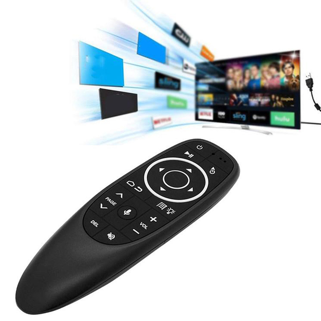 2.4GHz USB Receiver Wireless Universal Remote Control Backlit Voice Air Mouse G10S Pro Controller