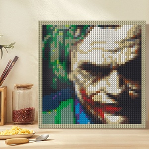 48X48 Pixel Art Building <span class=keywords><strong>Blocks</strong></span> 1x1 Dots Ladrillos Retratos de pared Plástico ABS DIY Decoración para el hogar Compatible con LOGO Juguetes y regalos - Product Image 4