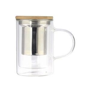 Teiera <span class=keywords><strong>in</strong></span> <span class=keywords><strong>Vetro</strong></span> <span class=keywords><strong>Borosilicato</strong></span> con Infusore <span class=keywords><strong>in</strong></span> Acciaio Inox, Resistente al Calore, 350ml, Ecologica, Fatta a Mano per Casa e Ufficio - Product Image 1