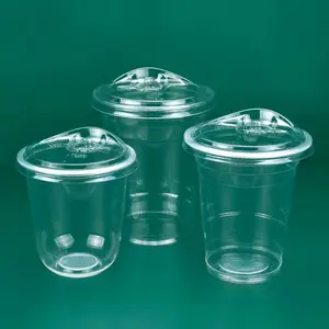 Best Selling 12-16 Oz Disposable U-shaped Cold Drink Coffee Cup And Juice Cup