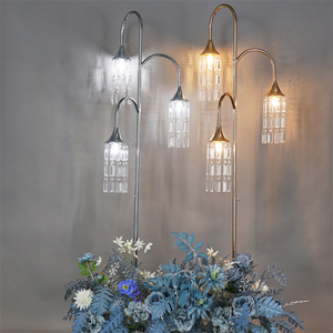 Lampe en cristal acrylique LANJO à 3 têtes, ornement de guidage en cristal, accessoires de mariage, aménagement de piste, lumières décoratives créatives - Product Image 3