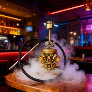 Styling V8 Engine Shape Hookah Resin Material Mechanical Shisha Hookah Shop Beach Camping Nightlife Rooftop <b>Smoking</b> Shisha - Product Image 2