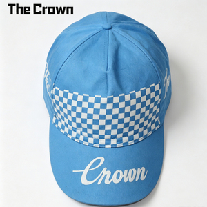 Custom Logo Nylon Printed Cycling Casquette Cap Wholesale Bulk Checkerboard Plaid <b>Band</b> <b>Hat</b> Short Brim Manufacturer - Product Image 2