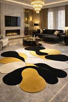 Custom Photo Rug Personalized Cotton Modern High Pile Plush Hand Tufted Washable Area Carpet for Living Room Bedroom