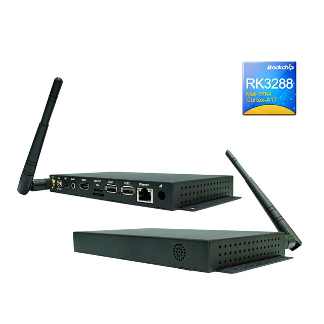 RK3288 Digital Signage Media Player Box HD 4K BT WiFi Lan Advertisement Content Manage Publish Android Box with Sim Card Slot