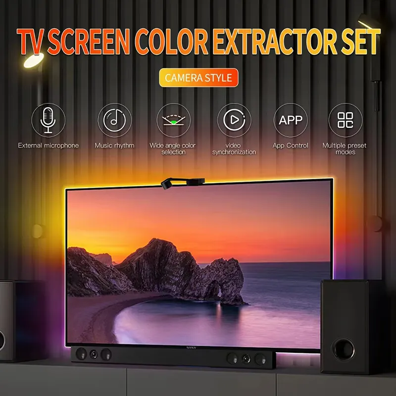 12-V-Videospiel Alexa Google Home Umgebungs-TV-Hintergrund beleuchtung Flexible Smart 5050-LED-RGB-Lichtbänder