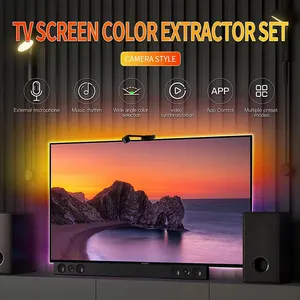 Video Game 12V Alexa Lampu Latar TV Ambient Rumah Google Fleksibel Cerdas 5050 Lampu Led RGB Strip