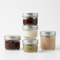 Frascos de Vidrio Decorativos de Grado Alimenticio con Múltiples Capacidades para Chocolate, Alimentos para Bebés y Mascotas, y Recuerdos para Bodas y Fiestas