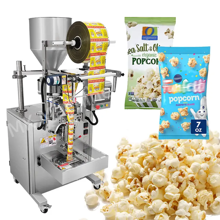 Machine d'emballage de pop-corn verticale entièrement automatique machine d'emballage de pop-corn micro-ondes snack