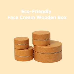 Caja de madera completa con tapa de bambú de 50g, tarros redondos para crema de ojos, productos para cosmética. - Product Image 4