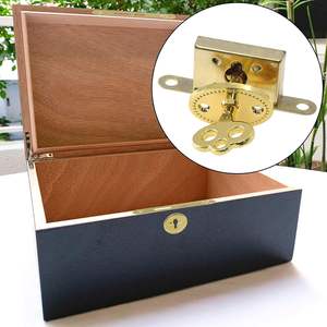 <span class=keywords><strong>Serrure</strong></span> <span class=keywords><strong>de</strong></span> tiroir classique plaquée or avec clé pour boîte cadeau <span class=keywords><strong>de</strong></span> luxe et décoration intérieure - Product Image 6