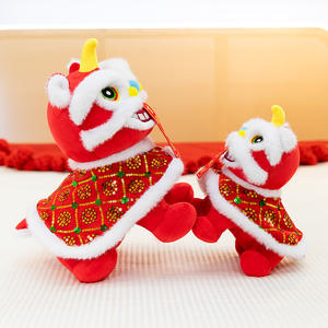 Llavero de Peluche con Diseño de Danza del León Estilo Chino para el Año Nuevo 2026, Mascota de la Suerte, Muñeco de Peluche Suave, Regalo - Product Image 4