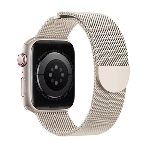 <span class=keywords><strong>Bracelet</strong></span> métallique à boucle milanaise personnalisable pour Apple Watch Band 10 9 46mm 45mm <span class=keywords><strong>Bracelet</strong></span> magnétique pour <span class=keywords><strong>IWatch</strong></span> Series 6 8 7 44mm Hommes - Product Image 6