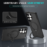 Étui de téléphone magnétique en métal pour Samsung S25 Ultra S25 Edge A55, coque de protection