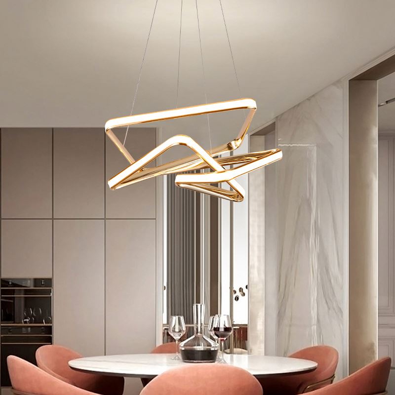 Китайские большие акриловые кольцевые осветительные приборы для отелей с дистанционным управлением, светодиодная круглая современная люстра с регулируемой яркостью для высоких потолок