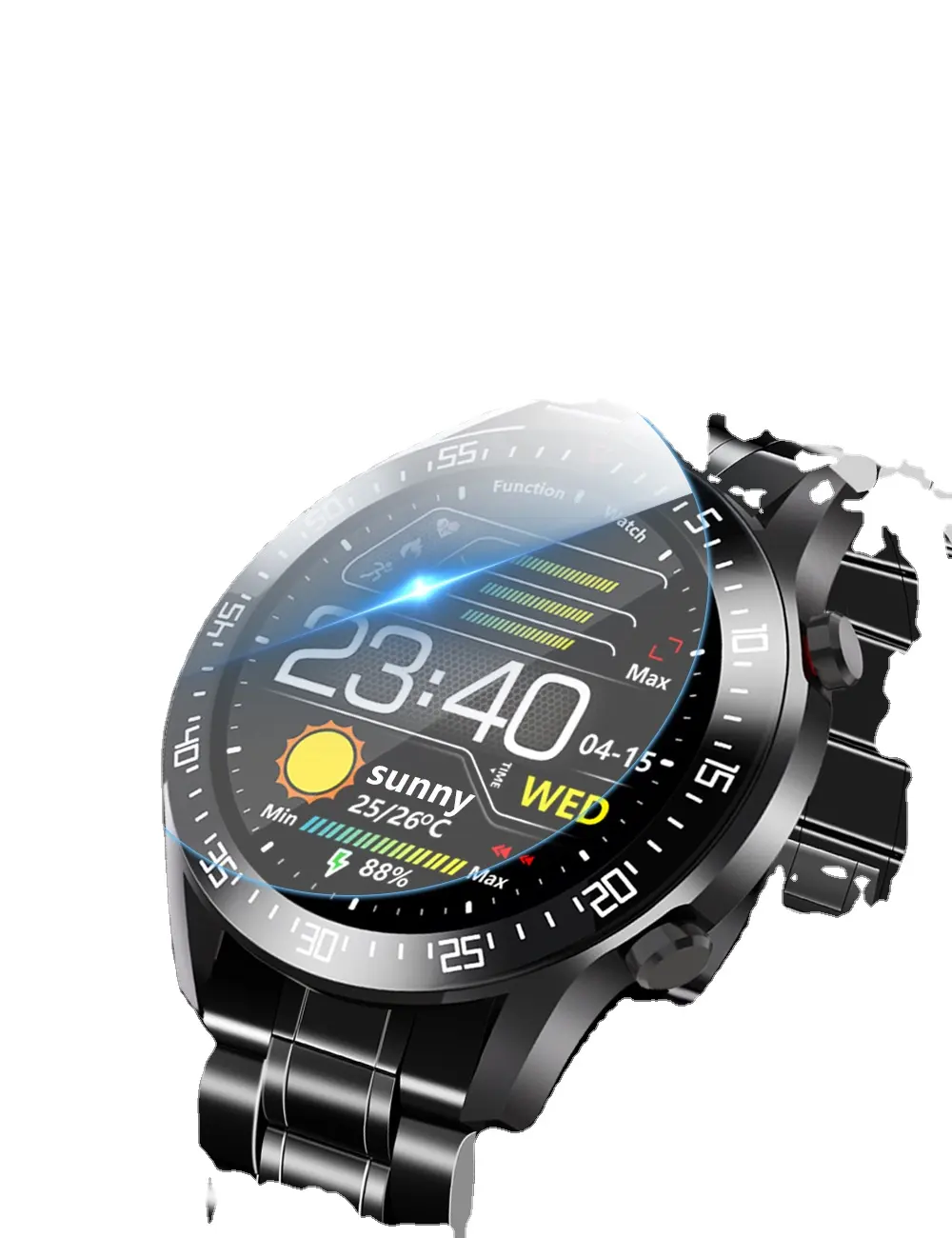 الأكثر مبيعًا شعار مخصص للرجال والنساء ساعة ذكية رياضية أندرويد Ios ساعة ذكية شاشة دائرية لهاتف أيفون وسامسونج المحمول