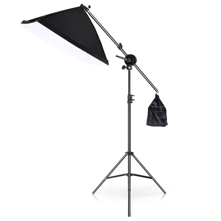 Kit de iluminação contínua de estúdio, boom 50x70cm softbox para iluminação fotográfica & hoto de estúdio, equipamentos de tiro e vídeo