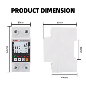 Protector <span class=keywords><strong>de</strong></span> Voltaje Inteligente WiFi TUYA 63A, Dispositivo <span class=keywords><strong>de</strong></span> Relé, Interruptor, Medidor <span class=keywords><strong>de</strong></span> Energía kWh TVS1-63T, Compatible con <span class=keywords><strong>Google</strong></span> Assistant - Product Image 6