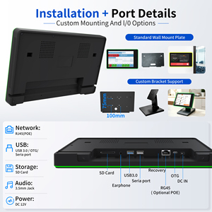 Tableta Android con Pantalla Táctil de Montaje en Pared, Alimentación POE, Barra de Luz LED Envolvente, para Sala de Reuniones, Tienda Minorista, OEM, 2 GB de RAM - Product Image 5