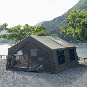 17.2 ㎡ không thấm nước làm bằng bông PVC và vải Oxford lều lều lều màu xanh lá cây cắm trại ngoài trời lều - Product Image 2