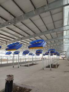 Ventilateur axial mural industriel 70500 CFM, haut débit d'air, diamètre de la pale de 72 pouces, moteur DC sans balais pour la ventilation des usines et des entrepôts - Product Image 3