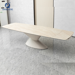 Mesa de Comedor Plegable Extensible Multifuncional con Patas de Metal para Ahorrar Espacio, Muebles de Comedor con Diseño Transformable - Product Image 4