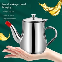 Wow Wadah Minyak Stainless Steel 201 Ons, Dispenser Minyak, Filter Lemak, Tangki Penyimpanan, Botol Bumbu Serbaguna, Sempurna untuk Penggunaan di Rumah