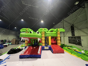 Offre Spéciale petit Crocodile gonflable videur château jeu pour enfants gonflable maison fête saut rebondissant et toboggan Combo extérieur - Product Image 6