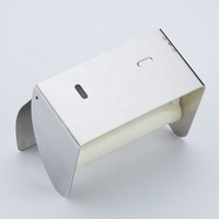 Porte-papier toilette mural moderne en acier inoxydable, étanche, avec étagère