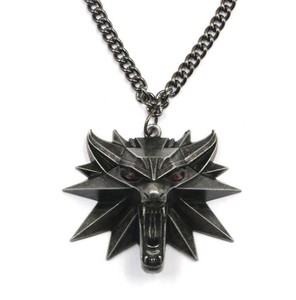 Nuova Collana con Ciondolo Medaglia The Witcher <span class=keywords><strong>3</strong></span>, Testa di Lupo Originale in Lega, Vendita all'Ingrosso - Product Image 2