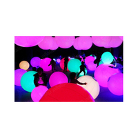 Meilleur ballon de foule de fête gonflable en PVC, grand ballon boule LED pour la décoration de scène