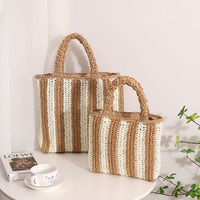 Nouveaux produits d'été Tendencia 2024 Sacs en papier tissé avec paille pour femmes Sacs à main personnalisables Sacs de plage faits à la main Obtenez le dernier prix