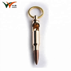 Llavero Abridor de Botellas de Cerveza y Vino con Forma de Bala, Chapado en Oro, Personalizado al por Mayor - Product Image 3