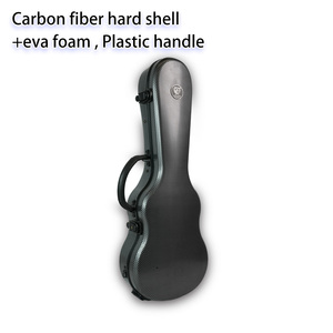 حقيبة جيتار صوتي من ألياف الكربون مع سحاب للإغلاق، محمولة، تتضمن غطاء واقي وحجرة تخزين داخلية - Product Image 1
