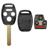Carcasa de Llave de Control Remoto para Auto, 6 Botones, Completa con Llave HON66 y Carcasa Interior, para Reemplazo de Llaves, Repuestos