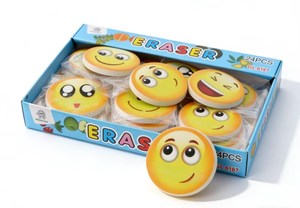 Bon prix, gommes à effacer mignonnes pour enfants, accessoires de papeterie scolaire, gommes à effacer avec un <span class=keywords><strong>visage</strong></span> souriant - Product Image 2