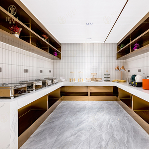 Venta al por mayor de estilo minimalista de cuero juegos de comedor Hotel Restaurante Muebles para Hilton Business Lounge - Product Image 5