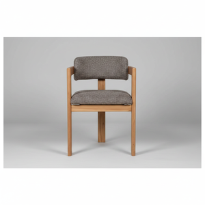 Durable Eco-Friendly Solid Wood Frame <b>Upholstered</b> Fabric <b>Chair</b> Modern Three-Legged Design Outdoor Home Office Home Furniture - Product Image 2