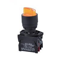 Interrupteur à bouton en aluminium IP65 10A 1NO, couleurs variées, personnalisable, arrêt d'urgence, 22 mm, appareil électroménager
