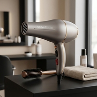 Sèche-cheveux ionique professionnel Lukibabi 2200W à haute vitesse avec diffuseur gratuit pour usage domestique et en salon
