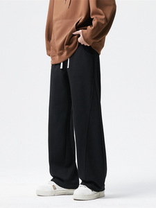 Pantalones Deportivos Casuales de Pierna Recta para Hombre, al por Mayor, Marca Privada Personalizada, 80% Algodón, 20% Poliéster, Cintura Elástica, Holgados - Product Image 2