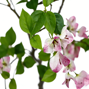 Online Hot Sale Wedding Plastic Faux Custom Bougainvillea Potted Greenery <b>Tree</b> Flower Plant Modern for Indoor Home Decoration - Product Image 6