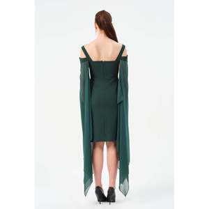Haut décontracté vert pour femme DANS, coupe confortable, disponible en lots de gros tailles 38-42, modèle 1576 - Product Image 2