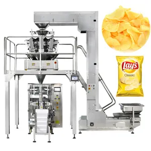 Piccola macchina imballatrice automatica del sacchetto delle patatine fritte degli snack delle patatine fritte delle patatine fritte