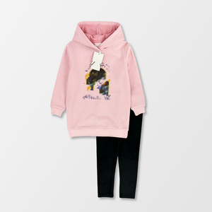 Ropa para Niños en Stock a Precio de Mayoreo Conjuntos de 2 Piezas para Niña Estuche Dulce para Niños Legging Ajustado y Sudadera con Capucha - Product Image 2
