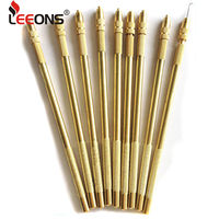 Aiguilles à crocheter en cuivre Leeons pour tissage de cheveux, outils d'extension capillaire, aiguilles de ventilation pour la fabrication de perruques en dentelle et de closures